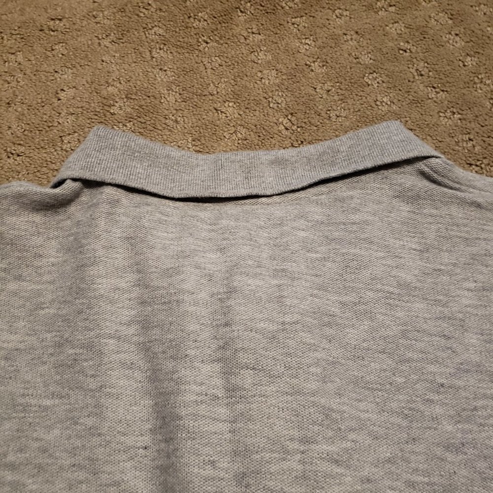 Carhartt Polo Shirt Men's Large L Gray Loose Fit Western Ranchwear Trendy Preppy - Picture 6 of 10